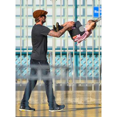 David Beckham hat Spaß mit Tochter Harper