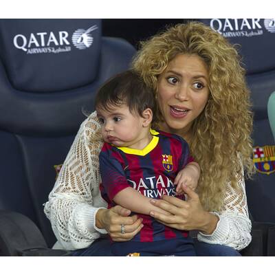 Shakira mit Sohn Milan bei Fußball-Match