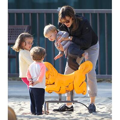 Jennifer Garner mit ihren Sprösslingen