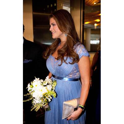 Prinzessin Madeleine strahlt