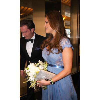 Prinzessin Madeleine strahlt