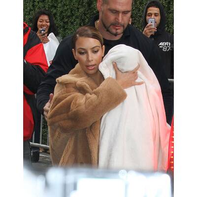Kim Kardashian mit Baby Nori