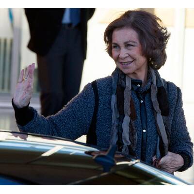 Prinzessin Leonor und Prinzessin Sofia zu Besuch beim Opa