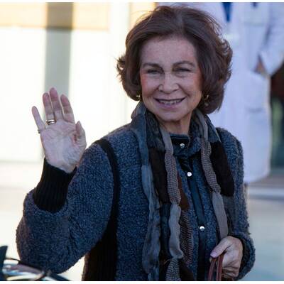 Prinzessin Leonor und Prinzessin Sofia zu Besuch beim Opa