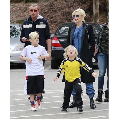 Gwen Stefani unterwegs mit ihrer Familie