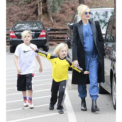 Gwen Stefani unterwegs mit ihrer Familie