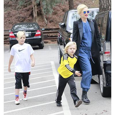 Gwen Stefani unterwegs mit ihrer Familie
