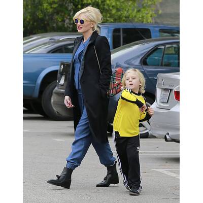 Gwen Stefani unterwegs mit ihrer Familie