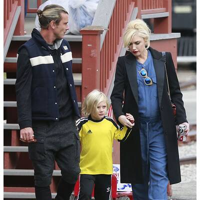 Gwen Stefani unterwegs mit ihrer Familie