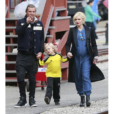 Gwen Stefani unterwegs mit ihrer Familie