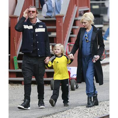 Gwen Stefani unterwegs mit ihrer Familie
