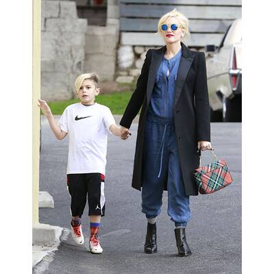 Gwen Stefani unterwegs mit ihrer Familie