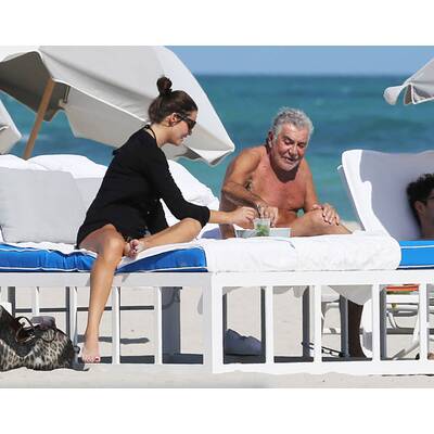 Roberto Cavalli mit Freundin in Miami