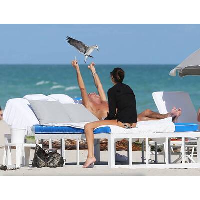 Roberto Cavalli mit Freundin in Miami