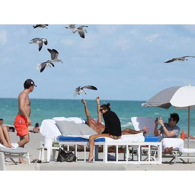 Roberto Cavalli mit Freundin in Miami