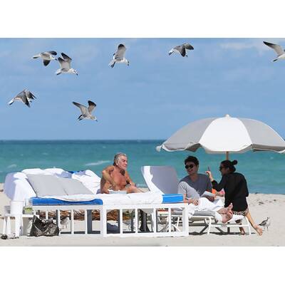 Roberto Cavalli mit Freundin in Miami