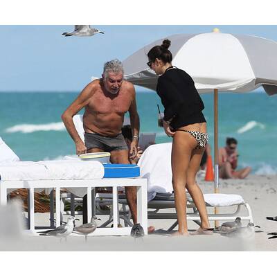 Roberto Cavalli mit Freundin in Miami