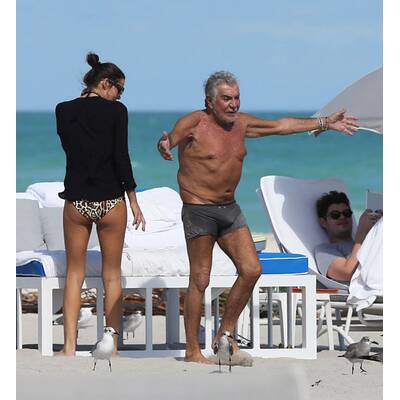 Roberto Cavalli mit Freundin in Miami
