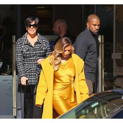 Kim & Kanye gehen mit Kris Jenner einkaufen