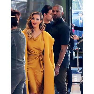 Kim & Kanye gehen mit Kris Jenner einkaufen