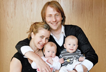 Bettina Cramer und ihre Zwillinge