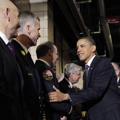 Obamas Auftritt am Ground Zero