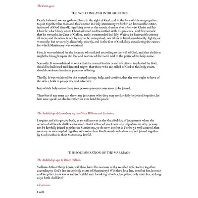 The Royal Wedding: Official Programme