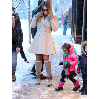 Mariah Carey genießt die Feiertage in Aspen