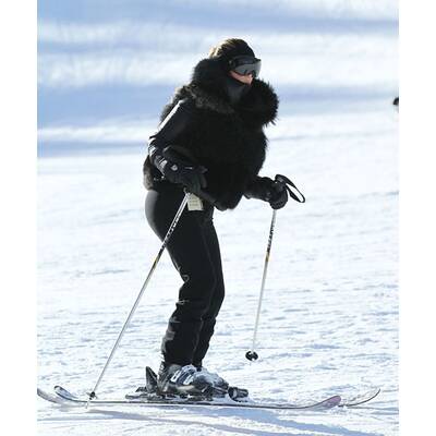 Kim Kardashian im Skiurlaub