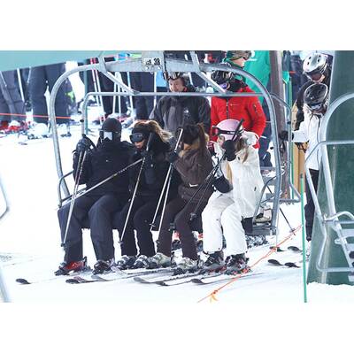 Kim Kardashian im Skiurlaub