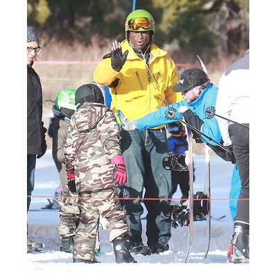 Gwen Stefani & Seal treffen sich im Ski-Urlaub