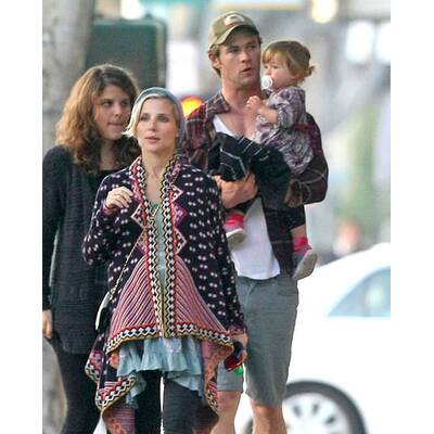 Chris Hemsworth bei Lunch-Date mit Frau und Tochter