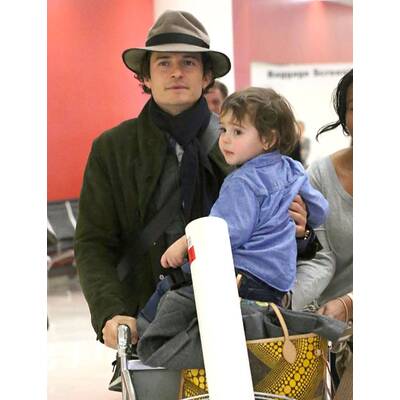 Orlando Bloom & Flynn: Ankunft in Los Angeles