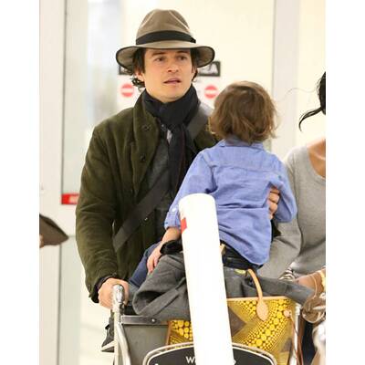 Orlando Bloom & Flynn: Ankunft in Los Angeles