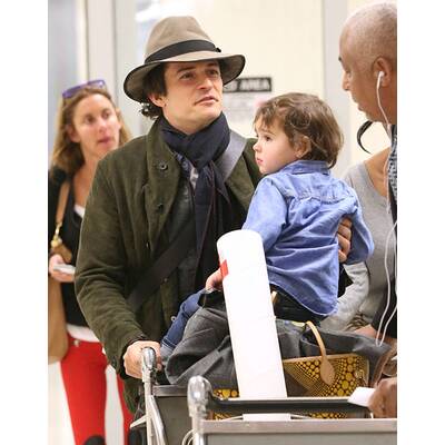 Orlando Bloom & Flynn: Ankunft in Los Angeles