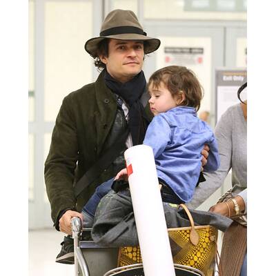 Orlando Bloom & Flynn: Ankunft in Los Angeles