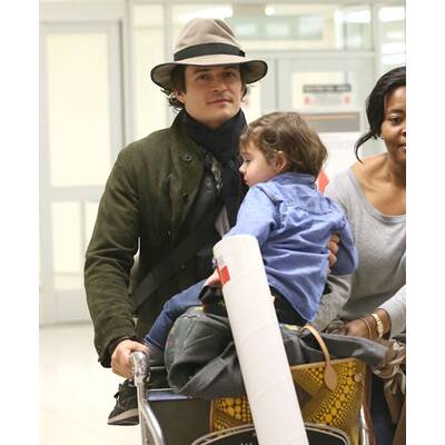 Orlando Bloom & Flynn: Ankunft in Los Angeles