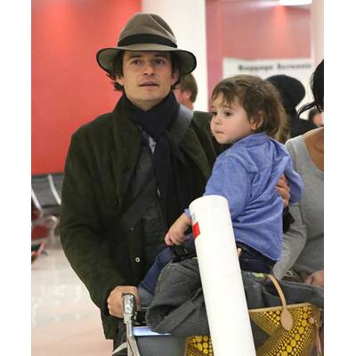 Orlando Bloom & Flynn: Ankunft in Los Angeles