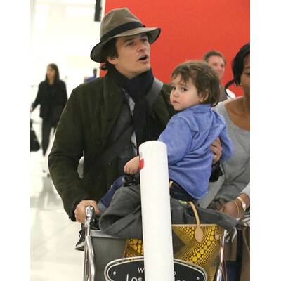 Orlando Bloom & Flynn: Ankunft in Los Angeles