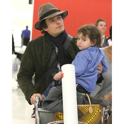 Orlando Bloom & Flynn: Ankunft in Los Angeles