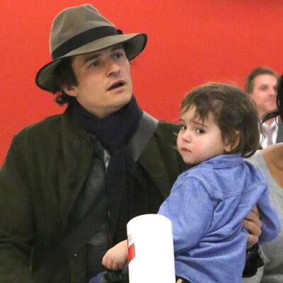 Orlando Bloom & Flynn: Ankunft in Los Angeles