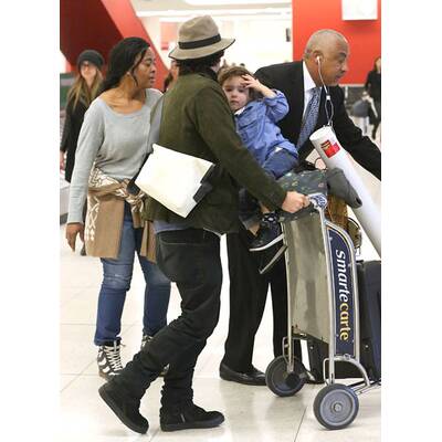 Orlando Bloom & Flynn: Ankunft in Los Angeles