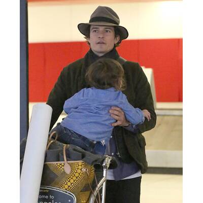 Orlando Bloom & Flynn: Ankunft in Los Angeles