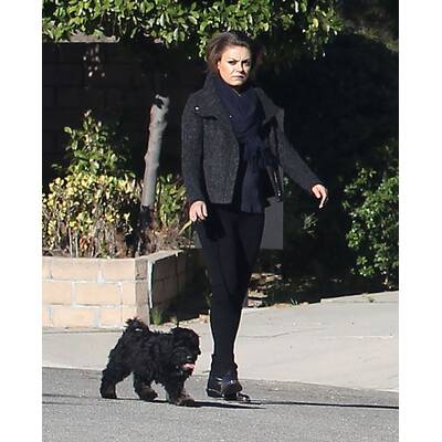 Ashton Kutcher & Mila Kunis: Morgenspaziergang