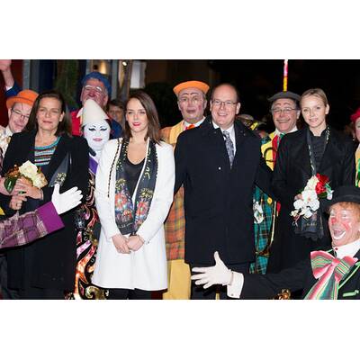 Die monegassischen Royals haben Spaß bei Zirkusfest