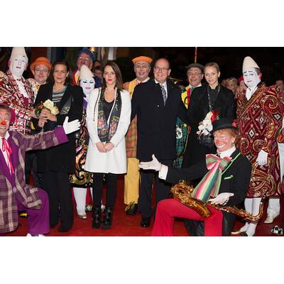 Die monegassischen Royals haben Spaß bei Zirkusfest