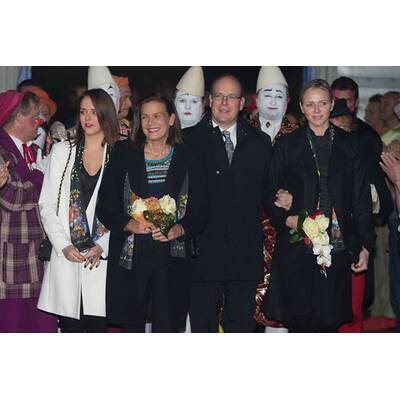 Die monegassischen Royals haben Spaß bei Zirkusfest