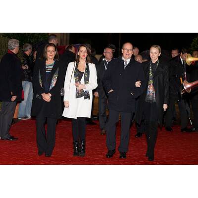 Die monegassischen Royals haben Spaß bei Zirkusfest