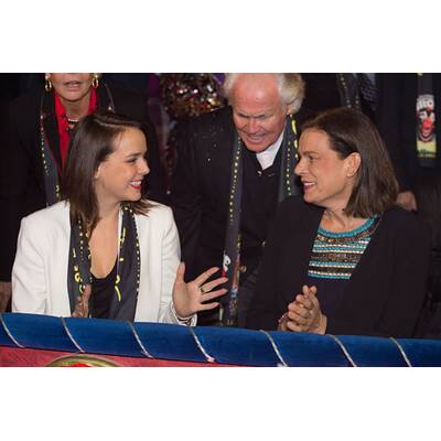 Die monegassischen Royals haben Spaß bei Zirkusfest
