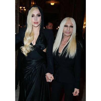 Lady Gaga & Donatella Versace: Doppeltes Lottchen bei Paris Fashion Week